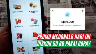 CARA MAKAN MCDONALD DAPAT DISKON 50 RIBU BAYAR PAKAI GOPAY | PROMO MCDONALD HARI INI