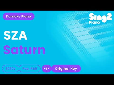 SZA - Saturn (Karaoke Piano)