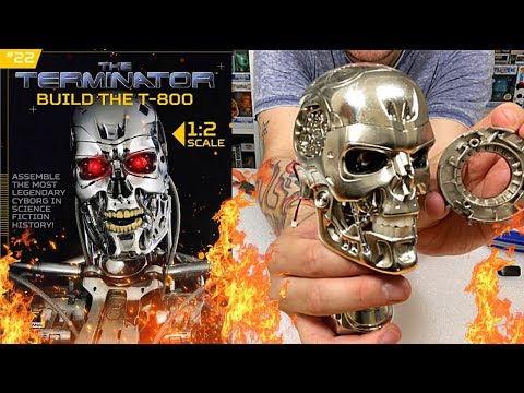 Build The Terminator T-800 Issue  22  - Connect the Jaw + Assemble the Head (Speed Build )