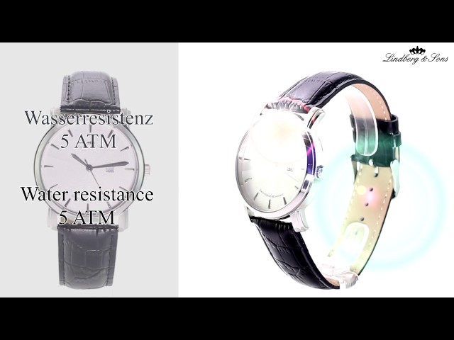 Vídeo relacionado con Lindberg & Sons LSSM84 - Reloj de Pulsera con Fecha analogico para Hombre, Calibre Suizo, con Correa de Cuero Negro