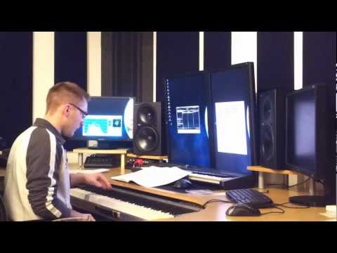 Alan Morris practicing Chopin