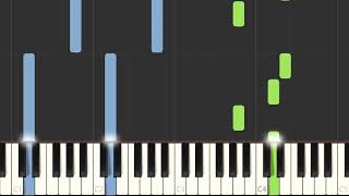 Teardrop Massive attack  (House theme) Synthesia How To Play Piano Tutorial (plus free sheetmusic)