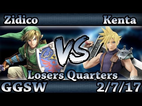 GGSW 19 - Zidico (Link) Vs. RZB|Kenta (Cloud) Smash Wii U Losers Quarters - Smash 4