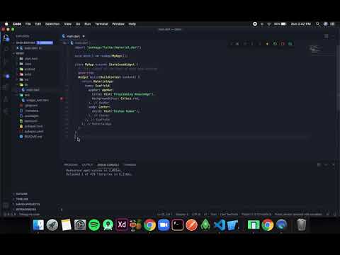 Flutter Tutorial for Beginners 11 Row and Column Widgets in Flutter | Layouts in Flutter