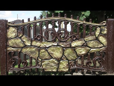 Покраска бетонного забора