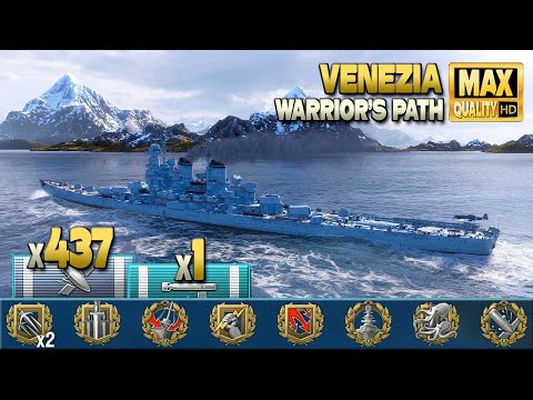 Cruiser Venezia: 3rd highest Venezia damage on NA server - World of Warships