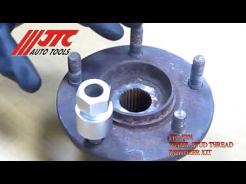 JTC 5201   Набор инструментов для восстановления резьбы шпилек колес в кейсе JTC