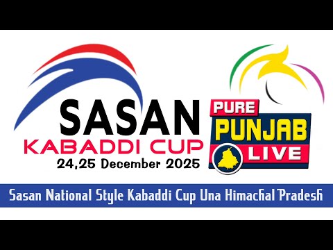 🔴[Live] Sasan || Una || National Style Kabaddi Tournament || H.P || On. 25 December 2025