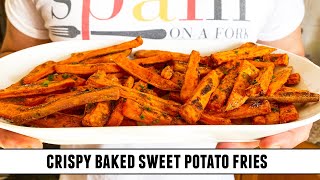 The SECRET to Crispy Baked Sweet Potato Fries | Say Goodbye to Limp & Soggy Fries