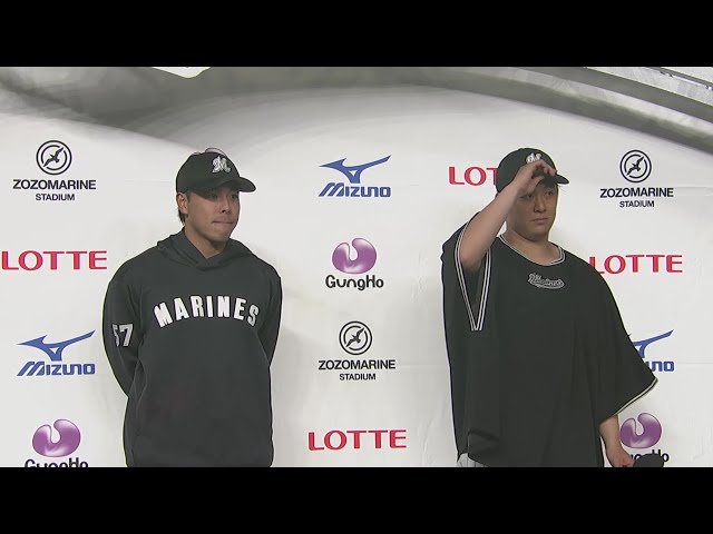マリーンズ・鈴木昭汰投手・小川龍成選手ヒーローインタビュー 5月31日 千葉ロッテマリーンズ 対 阪神タイガース