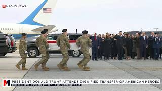 🇺🇸 President Trump and First Lady Attend Dignified Transfer of American Heroes Killed by Iran [LIVE]