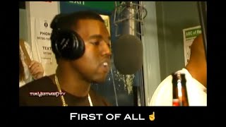 kanye freestyles like he has a point to prove