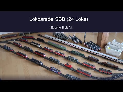 Lokparade SBB (24 Loks) -  Epoche II bis VI (Stand Oktober 2021)