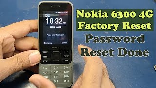 Nokia 6300 4G Factory Reset | Hard Reset | Password Reset