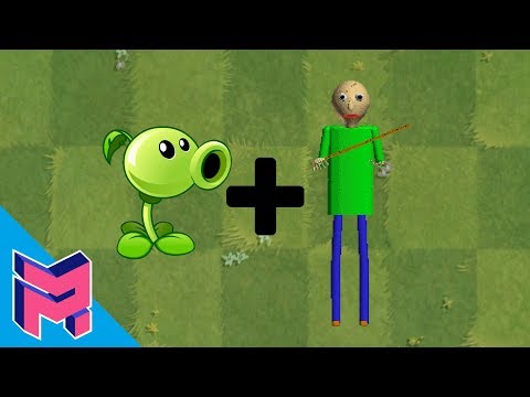 Plants vs Zombies Fusion Hack Animation ( Peashooter + Baldi )