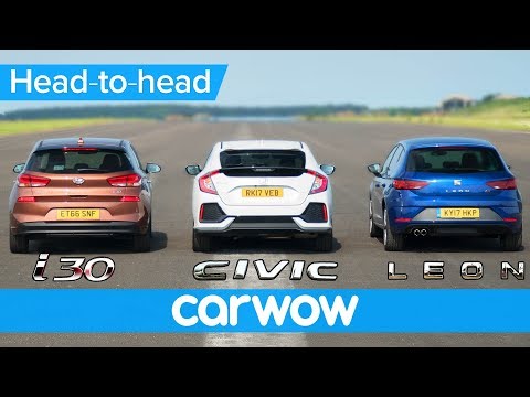 Honda Civic vs Hyundai i30 vs Seat Leon | Real world DRAG RACE