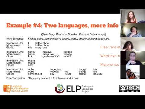 LDTC ELP Webinar #6 Spring 2021: Intro to ELAN Basics