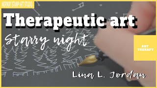 "Starry night over the forest" tutorials video