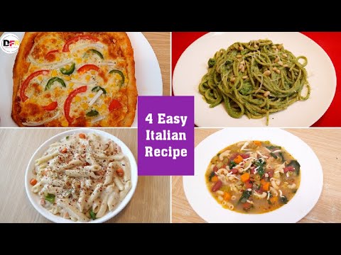 4 Easy Italian Recipe | Veg Italian Food Recipes | Delicious Food Recipes