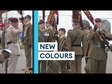 Prince Charles Presents Parachute Regiment With New Colours! • EXTENDED HIGHLIGHTS