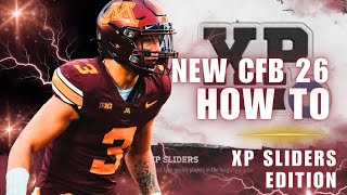 📊 BEST XP Sliders in College Football 26 Dynasty | Perfect Progression Guide