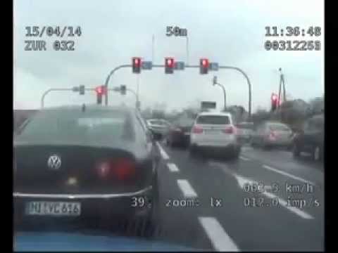 VW Phaeton, pościg na A4 Gliwice - Olkusz 15.04.2014