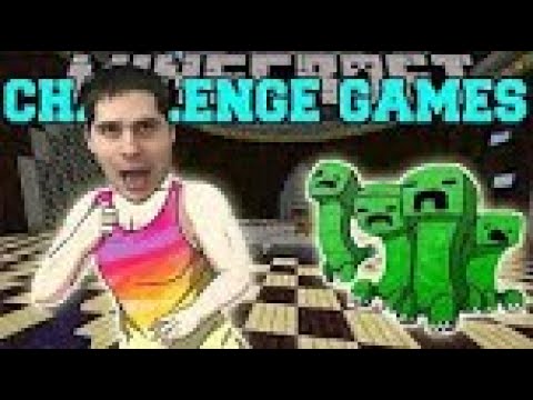 PopularMMOs Pat and Jen Minecraft CREEP ATTACK PAT CHALLENGE GAMES Lucky Block Mod Mini Game