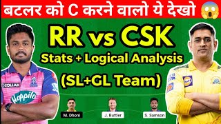 RR vs CSK Dream11 Prediction, RR vs CSK Dream11 Team, Rajasthan vs Chennai Dream11 Team Today Match