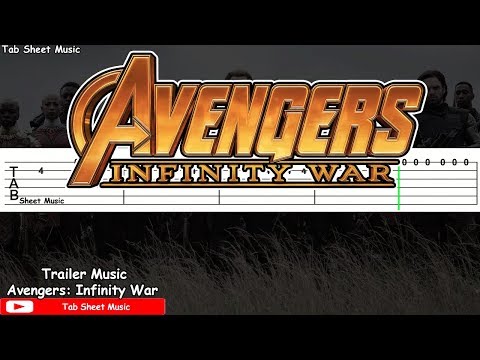 Avengers: Infinity War Official Trailer Music Guitar Tutorial Video