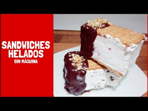 SANDWICH HELADO Casero Sin Máquina heladera, Fáciles y Deliciosos.