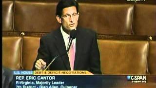Majority Leader Eric Cantor: I Don't Talk to Anybody that Says Raise My Taxes