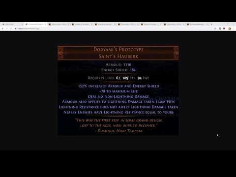 Path of Exile 3.11 - Harvest - Dissecting New Unique Items - Doryani's Prototype and Storm Secret