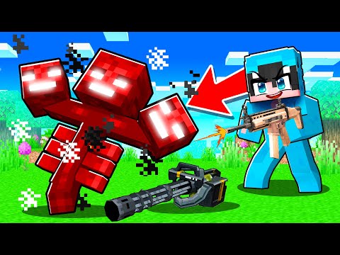 Todos los MOBS Sueltan ARMAS REALES Aleatorias en Minecraft!