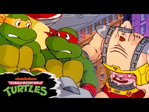 Ninja Turtles Battle a SUPERSIZED Krang! | TMNT (1987)