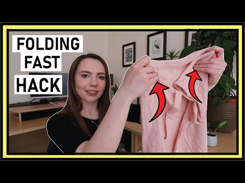 How to Fold a T-Shirt Fast  |  3 Second Folding Hack