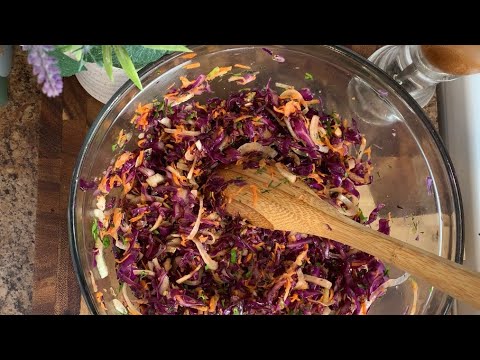 Red Cabbage Salad- The Lazy Girls Kitchen