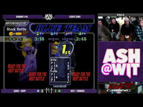 GGDoe + Koopi vs Mvzy + Formuoli - ASH@WIT #141 Melee Doubles Loser's Semis