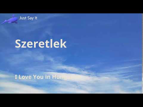 YouTube video about: How do you say I love you in hungarian?