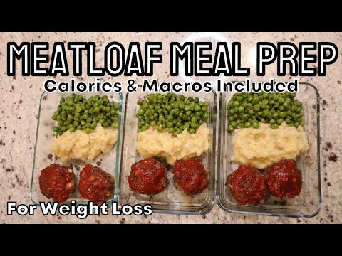 Healthy Meatloaf Meal Prep for Weight Loss | Calories and Macros Included