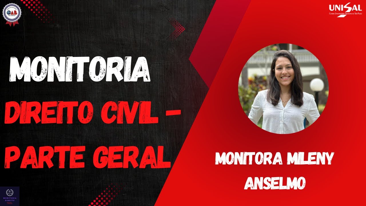 REVISÃO - DIREITO CIVIL, PARTE GERAL - 26/04/25