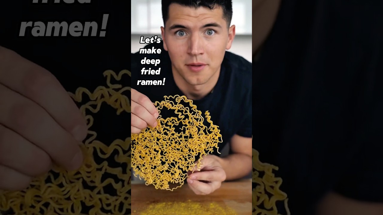 Deep fried ramen!! @nickdigiovanni #shorts