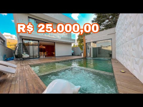 💎INCRÍVEL MANSÃO PARA LOCAÇÃO COM PREÇO DE R$ 25.000,00 😱No Condomínio Portal do Sol - Contagem.