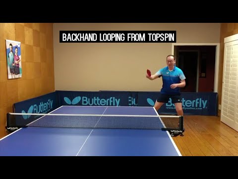 Butterfly Training Tips with Jinxin - The Backhand Loop from Topspin