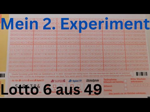 Lottoschein 6 aus 49 ausfüllen - Mein 2. Experiment beginnt jetzt !