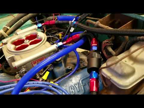 First start of Early Bronco with new FiTech Go Street EFI 400 hp