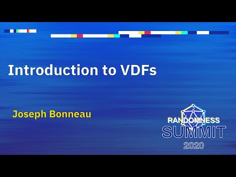 Introduction to VDFs - Joseph Bonneau