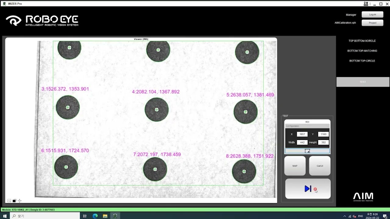 Calibration test / save
