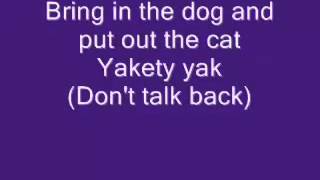 Yakety Yaks Lyrics