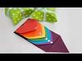 How to Make Waterfall Card - Rainbow Heart