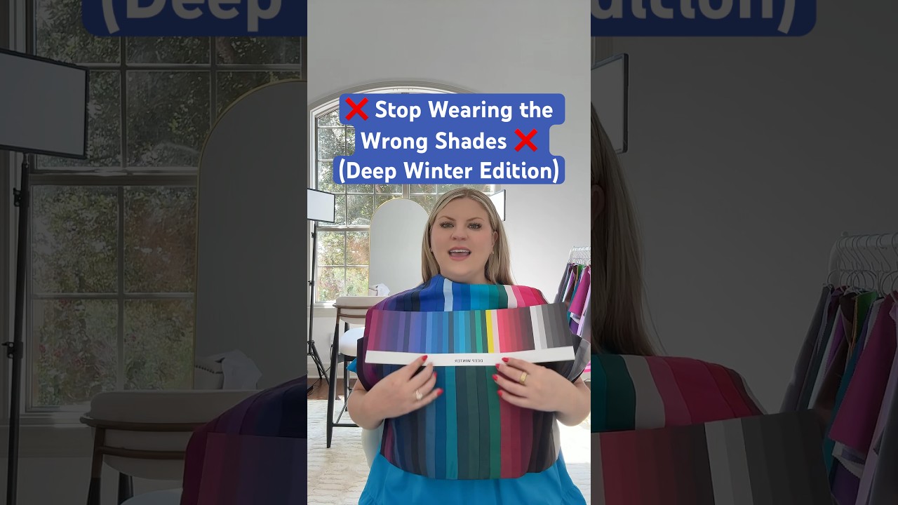 Stop wearing the wrong shades! Deep Winter edition! #coloranalysis #deepwinter